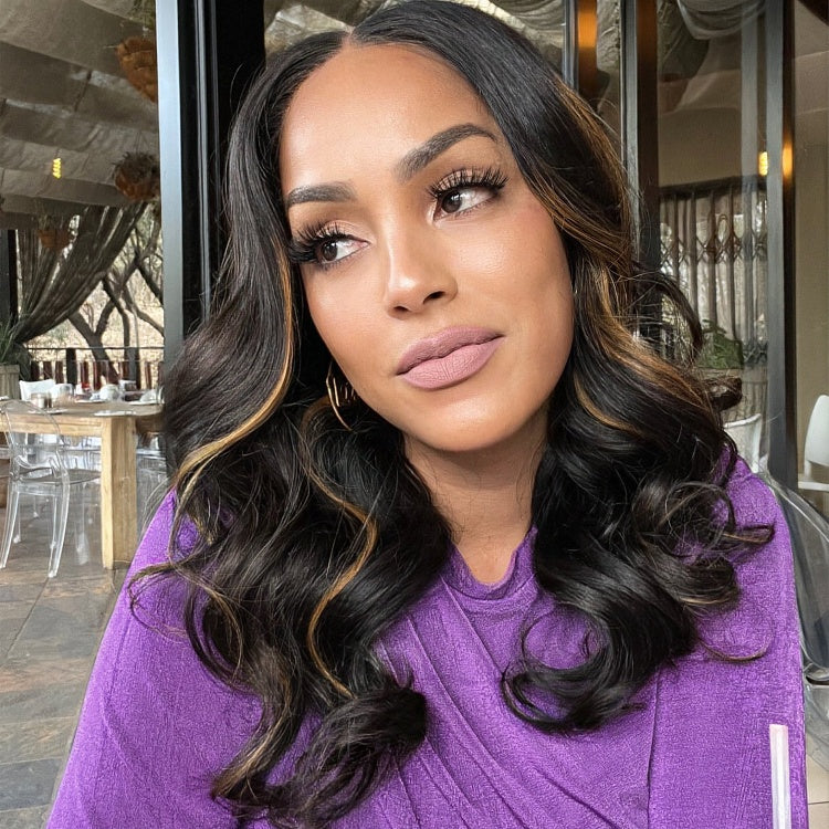 Glueless HD Lace Loose Wave T-Part Lace Human Hair Wig - Red | 10"-28"