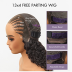 Glueless HD Lace Braided T-Part Lace Human Hair Wig | 10"-28"