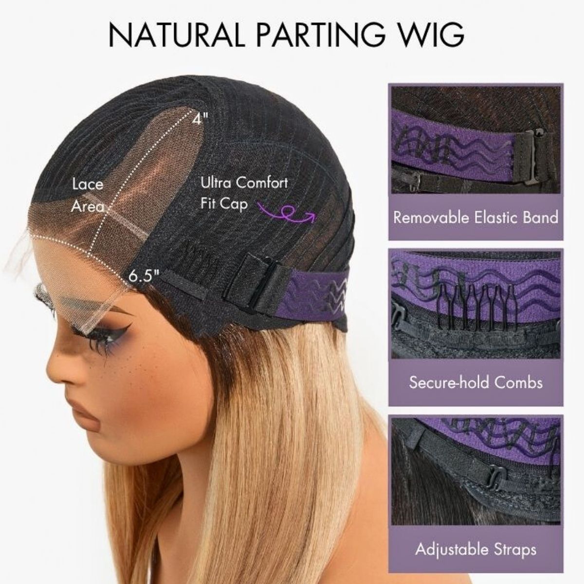 Glueless HD Lace Bob T-Part Lace Human Hair Wig - Highlight | 8"-14"