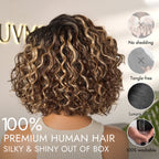 Glueless HD Lace Bob T-Part Lace Human Hair Wig - Highlight | 8"-14"