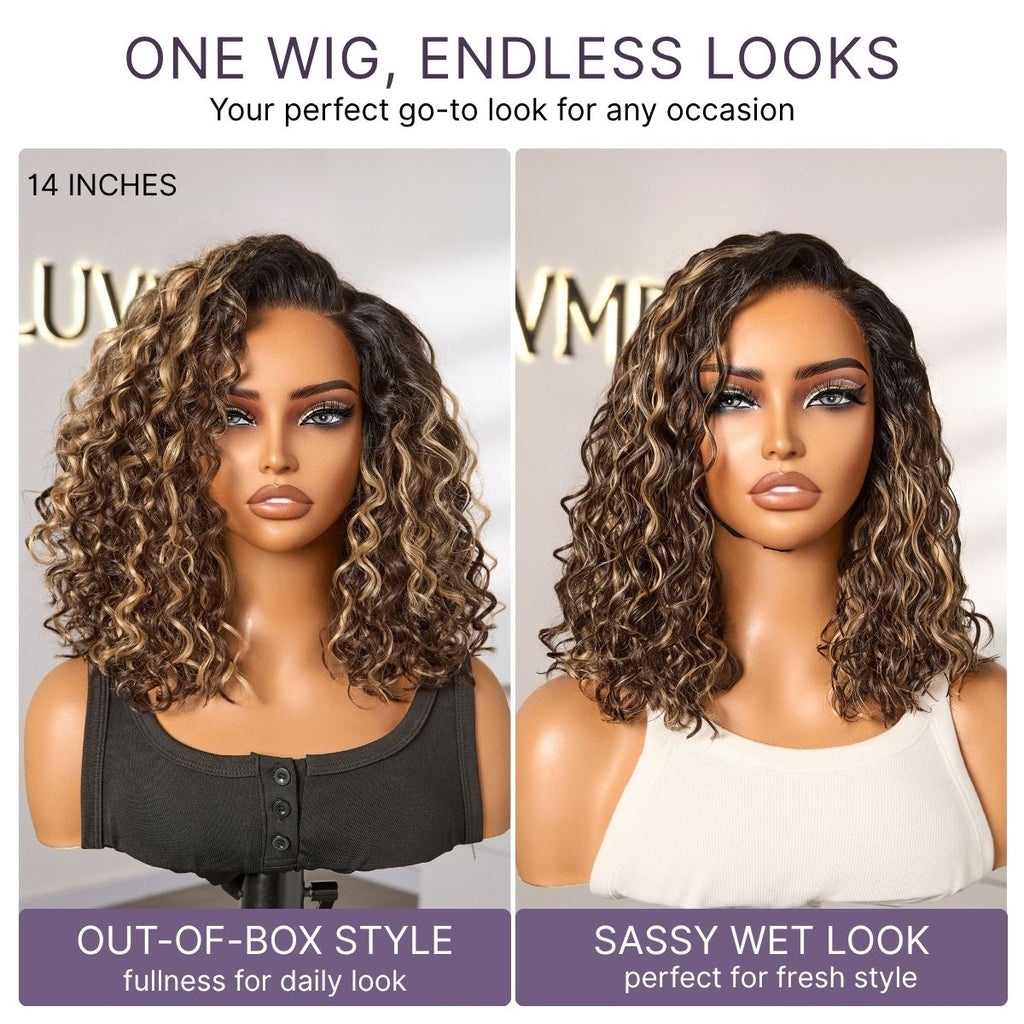 Glueless HD Lace Bob T-Part Lace Human Hair Wig | 8"-14"