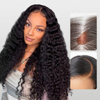 Glueless HD Lace Curly T-Part Lace Human Hair Wig 180% Density | 8"-14"
