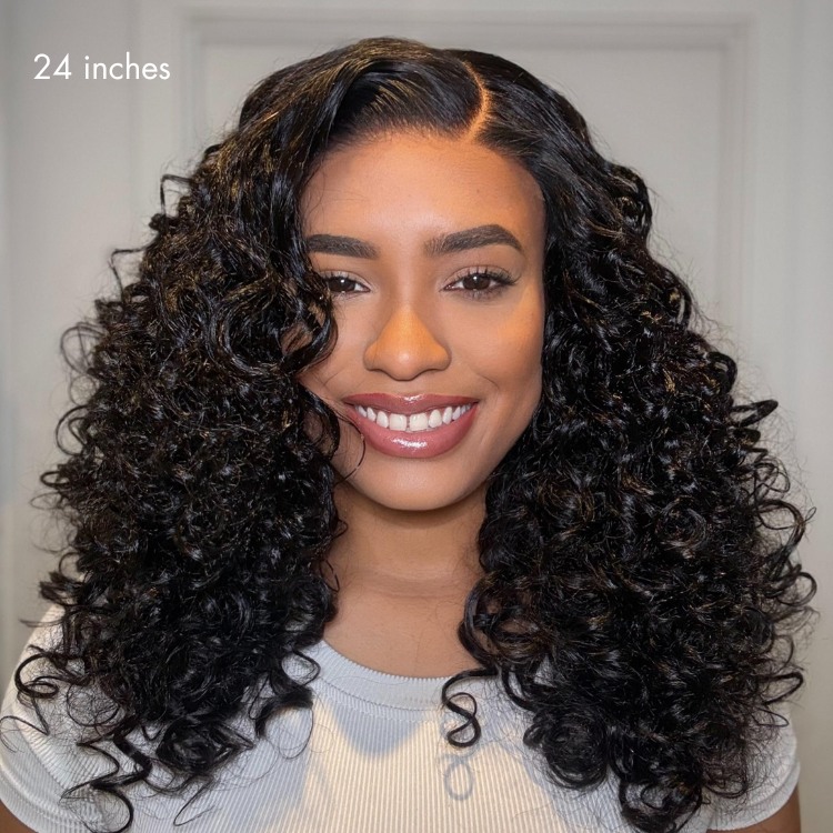 Glueless Layered T-Part Lace Human Hair Wig - Red 180% Density | 10"-28"