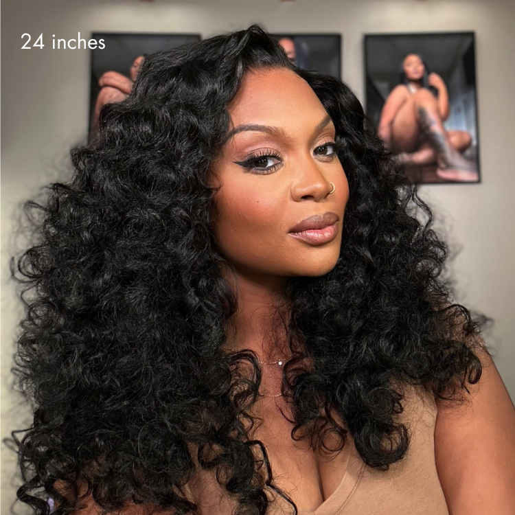 Glueless Layered T-Part Lace Human Hair Wig - Red 180% Density | 10"-28"