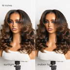 Glueless HD Lace Loose Wave T-Part Lace Human Hair Wig - Grey 200% Density | 10"-28"