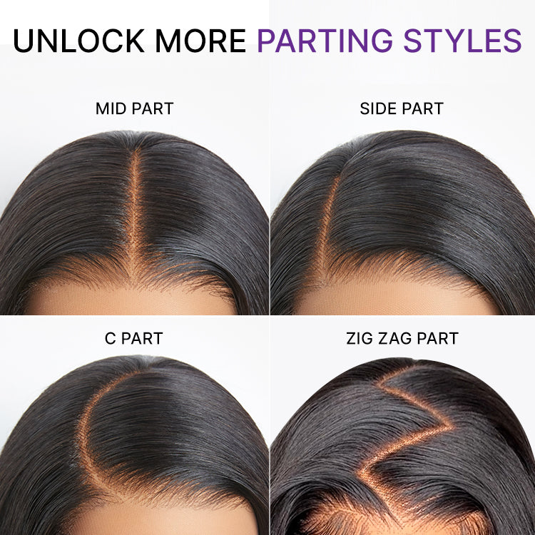 Glueless HD Lace Kinky Straight T-Part Lace Human Hair Wig 180% Density | 10"-28"