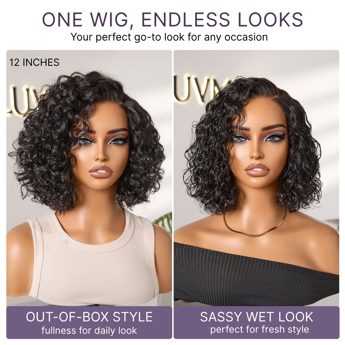 Glueless HD Lace Bob T-Part Lace Human Hair Wig - Highlight | 8"-14"