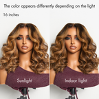 Glueless Loose Wave T-Part Lace Human Hair Wig - Grey with Bangs 180% Density | 10"-28"