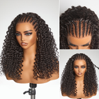 Glueless HD Lace Braided T-Part Lace Human Hair Wig | 10"-28"