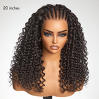 Glueless HD Lace Braided T-Part Lace Human Hair Wig | 10"-28"