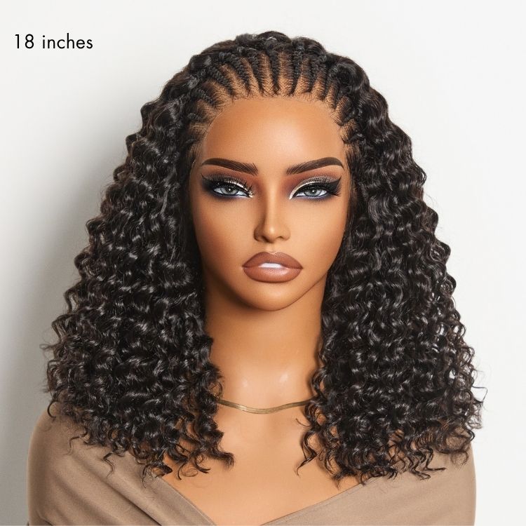 Glueless HD Lace Braided T-Part Lace Human Hair Wig | 10"-28"