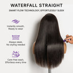 Glueless HD Lace Straight T-Part Lace Human Hair Wig 250% Density | 10"-28"
