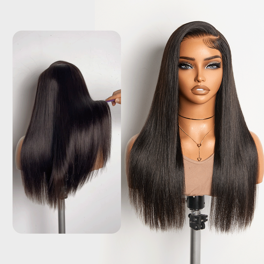 Glueless HD Lace Straight T-Part Lace Human Hair Wig 250% Density | 10"-28"