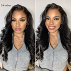 Glueless HD Lace Body Wave T-Part Lace Human Hair Wig 180% Density | 10"-28"