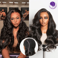 Glueless HD Lace Body Wave T-Part Lace Human Hair Wig 180% Density | 10"-28"