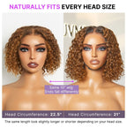 Glueless Curly T-Part Lace Human Hair Wig - Grey | 10"-28"