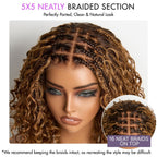 Glueless Braided T-Part Lace Human Hair Wig | 10"-28"
