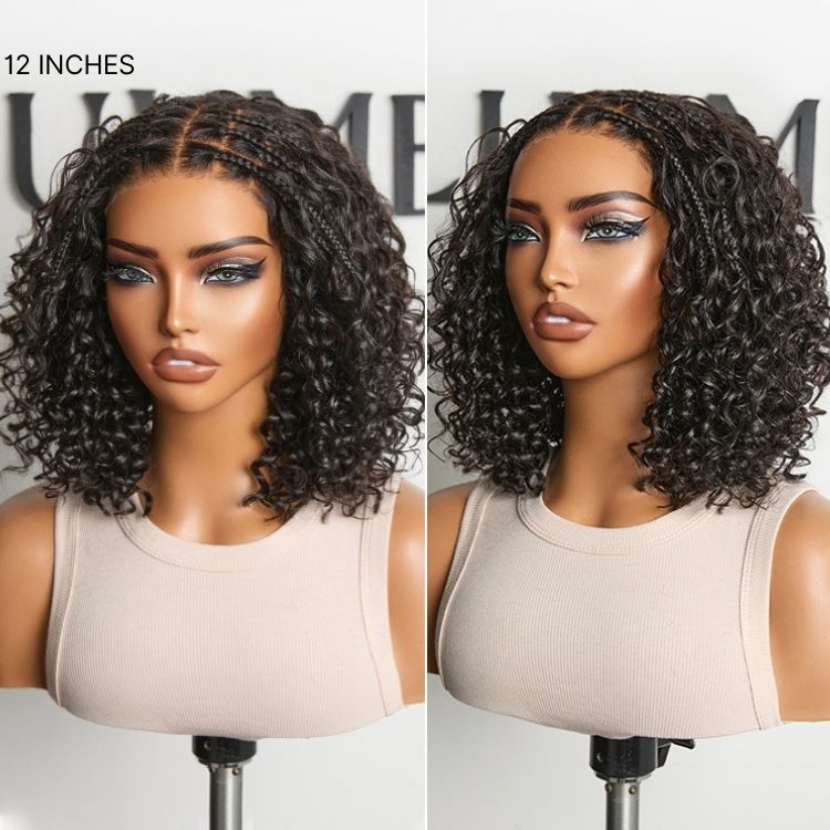 Glueless Braided T-Part Lace Human Hair Wig | 10"-28"