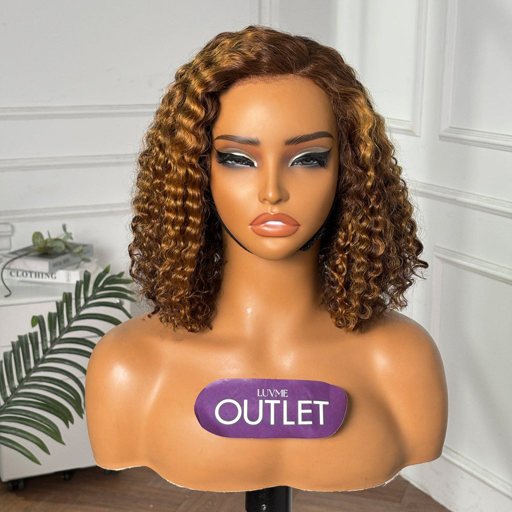 Bob T-Part Lace Human Hair Wig - Brown | 8"-14"