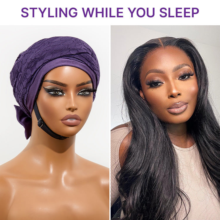 1PC Satin Wrap Bonnet for Long Hair, Frizz-Free Sleep & Effortless...