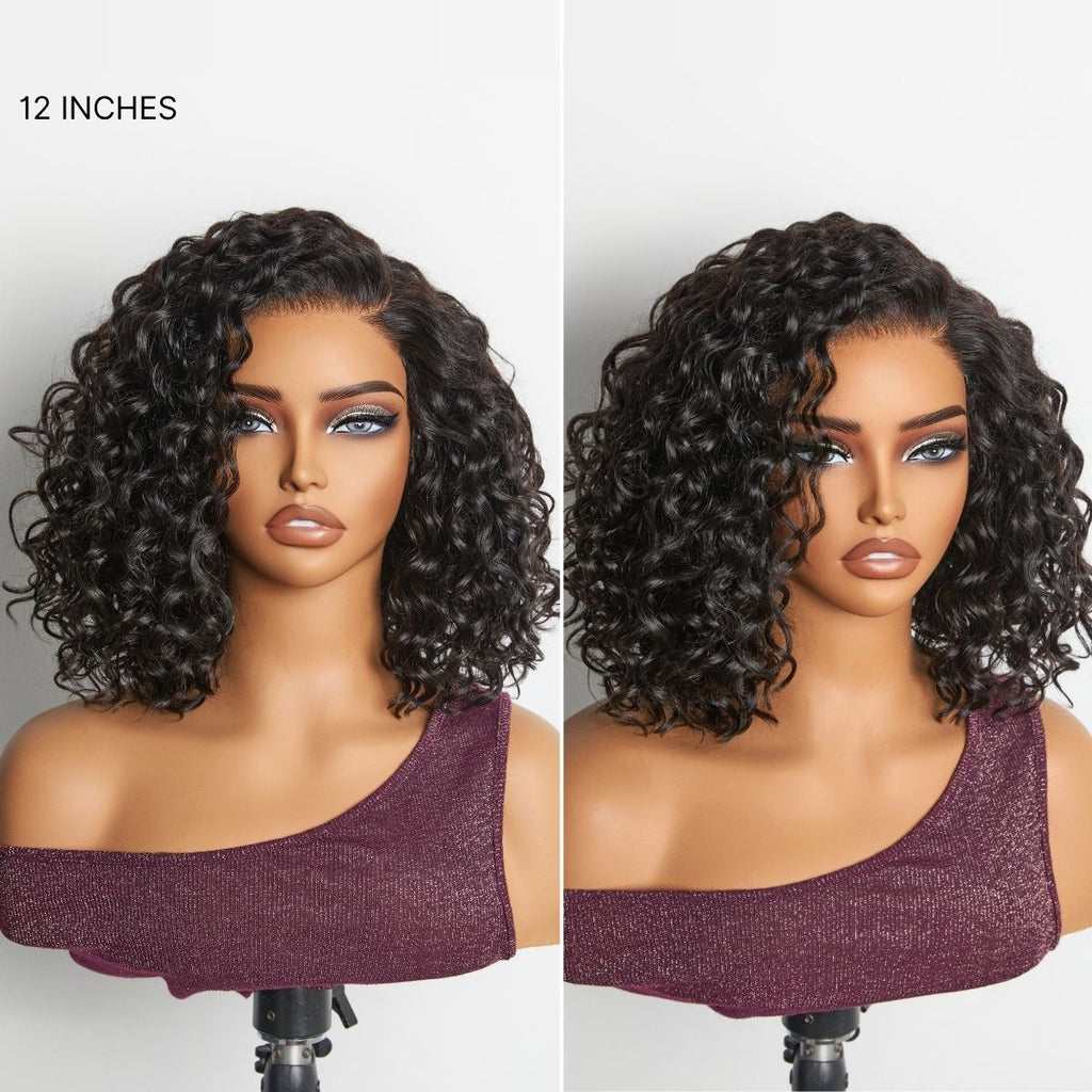 Glueless HD Lace Bob U-Part Human Hair Wig - Brown | 8"-14"
