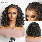 Glueless Braided 13X4 Frontal Human Hair Wig 180% Density | 10"-28"