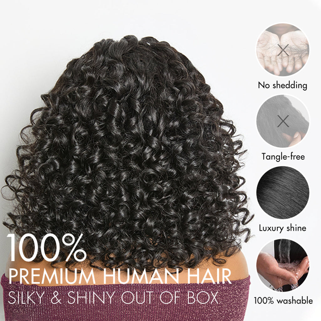 Glueless Braided 13X4 Frontal Human Hair Wig 180% Density | 10"-28"
