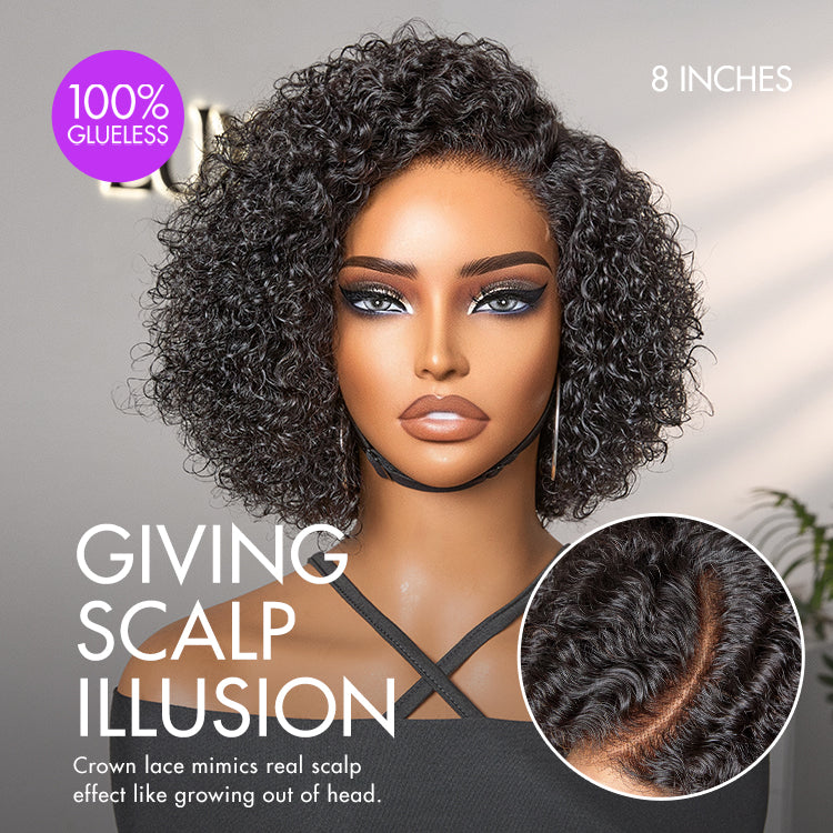 Glueless HD Lace Pixie T-Part Lace Human Hair Wig | 8"-14"