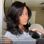 Glueless HD Lace Layered T-Part Lace Human Hair Wig - Red | 8"-14"