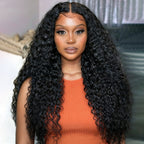 Glueless HD Lace Water Wave T-Part Lace Human Hair Wig - Grey | 10"-28"