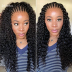 Glueless HD Lace Braided T-Part Lace Human Hair Wig | 10"-28"
