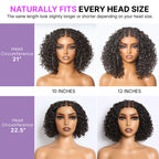 Glueless Braided T-Part Lace Human Hair Wig | 8"-14"