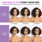 Glueless HD Lace Pixie T-Part Lace Human Hair Wig | 8"-14"