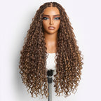 HD Lace Braided T-Part Lace Human Hair Wig - Blonde | 10"-28"