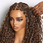 HD Lace Braided T-Part Lace Human Hair Wig - Blonde | 10"-28"