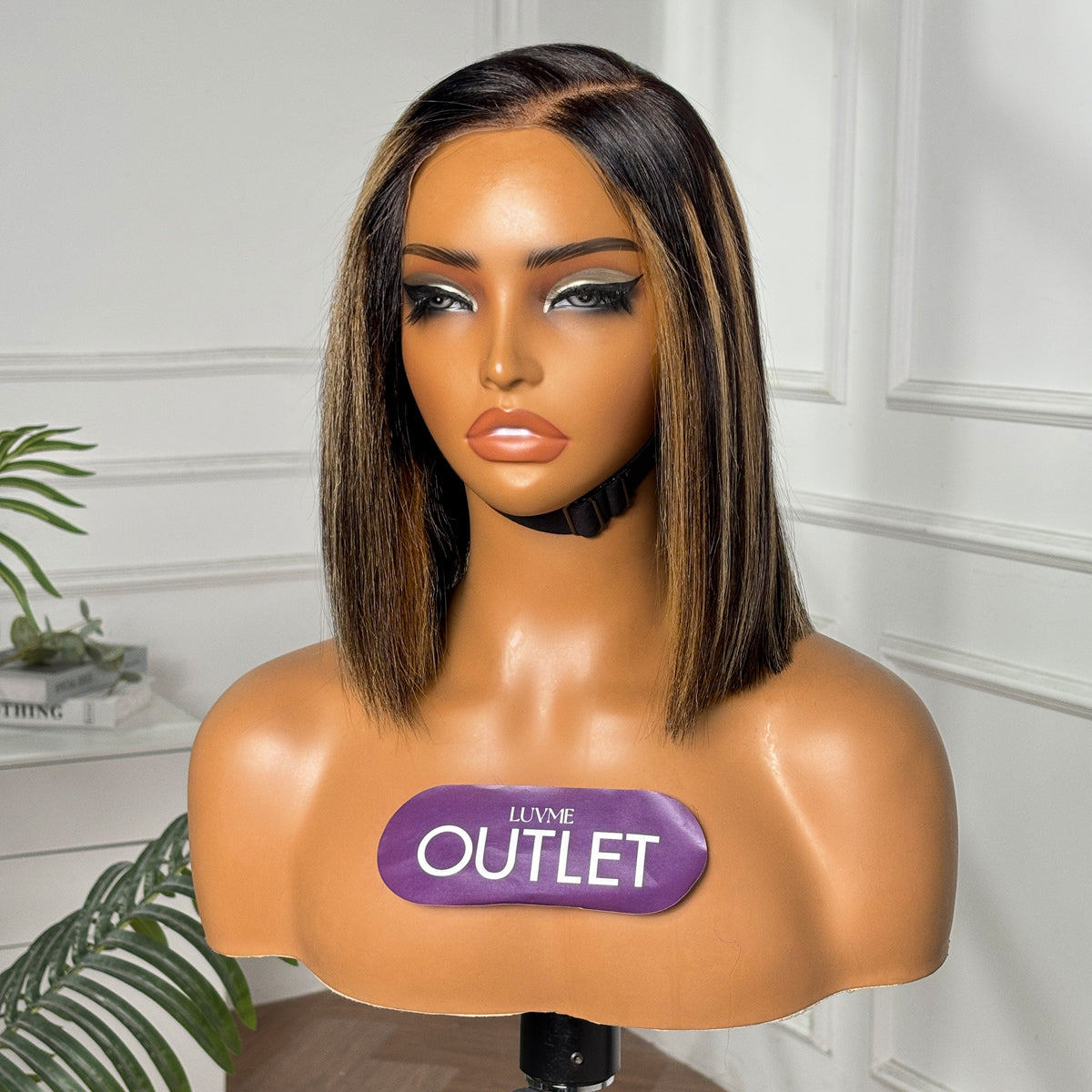 Bob T-Part Lace Human Hair Wig - Highlight | 8"-14"