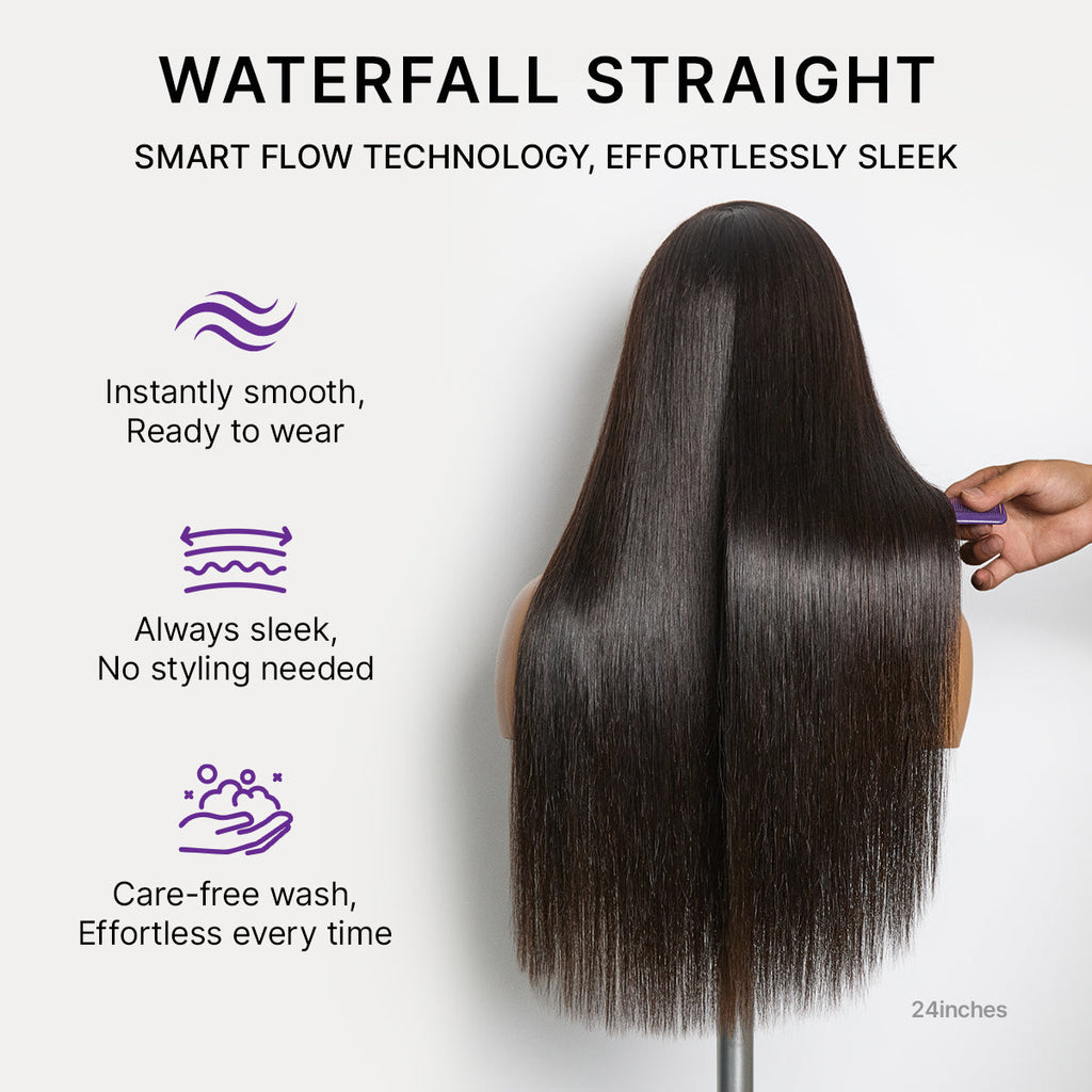 Glueless HD Lace Straight T-Part Lace Human Hair Wig 250% Density | 10"-28"