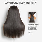 Glueless HD Lace Straight T-Part Lace Human Hair Wig 250% Density | 10"-28"