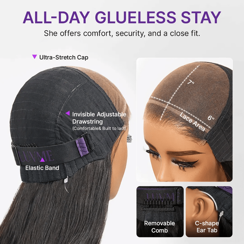 Glueless HD Lace Straight T-Part Lace Human Hair Wig 250% Density | 10"-28"
