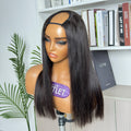 Glueless Straight U-Part Human Hair Wig | 10"-28"