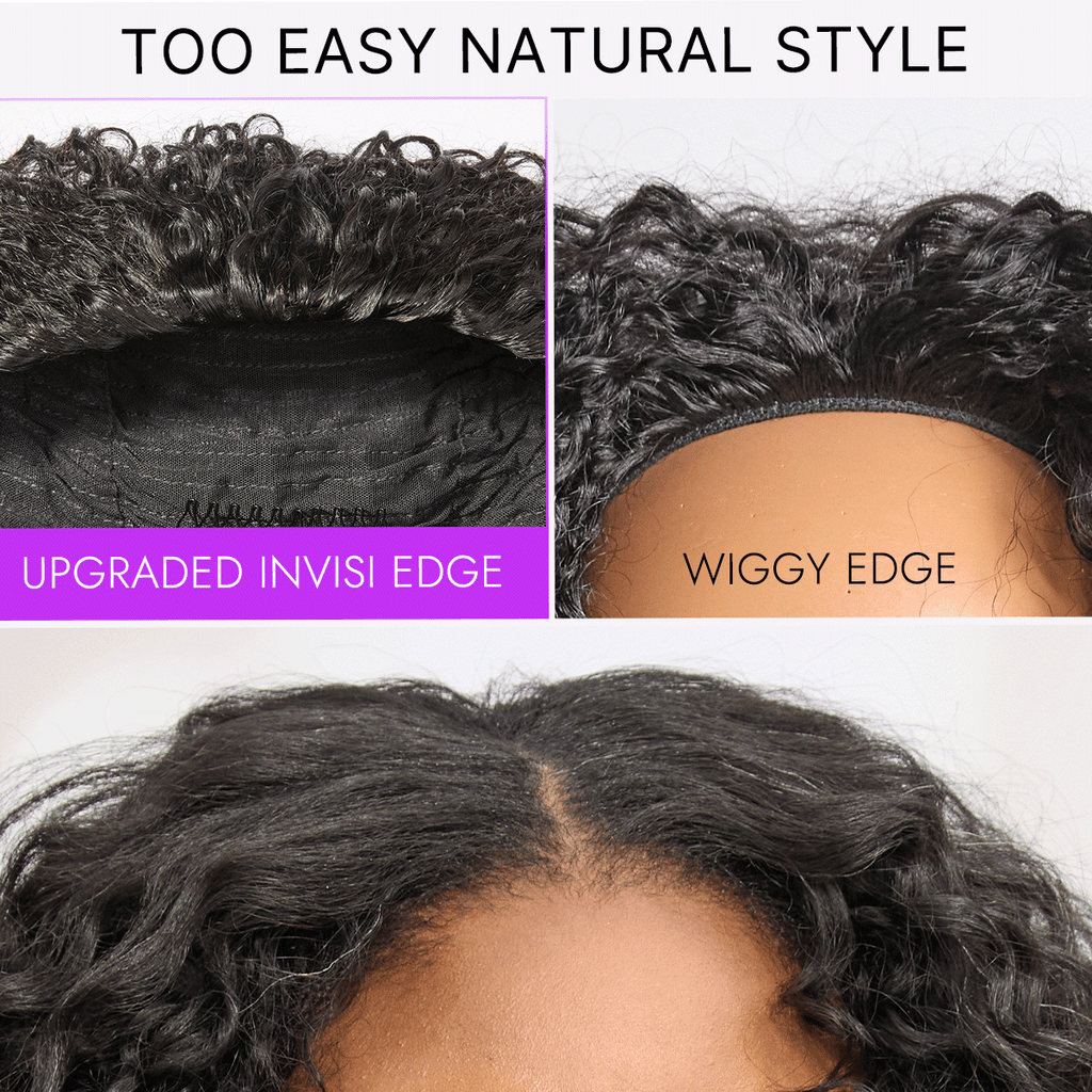 Glueless Curly Human Hair Wig 180% Density | 10"-28"