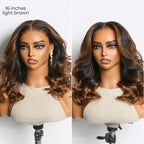 Glueless HD Lace Loose Wave T-Part Lace Human Hair Wig - Ombre 200% Density | 10"-28"