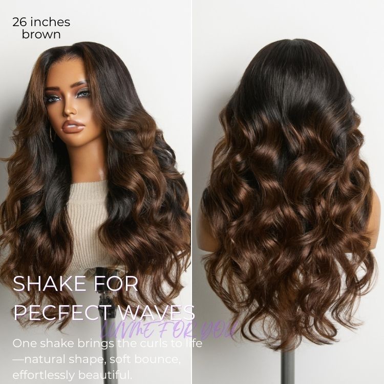 Glueless HD Lace Loose Wave T-Part Lace Human Hair Wig - Ombre 200% Density | 10"-28"