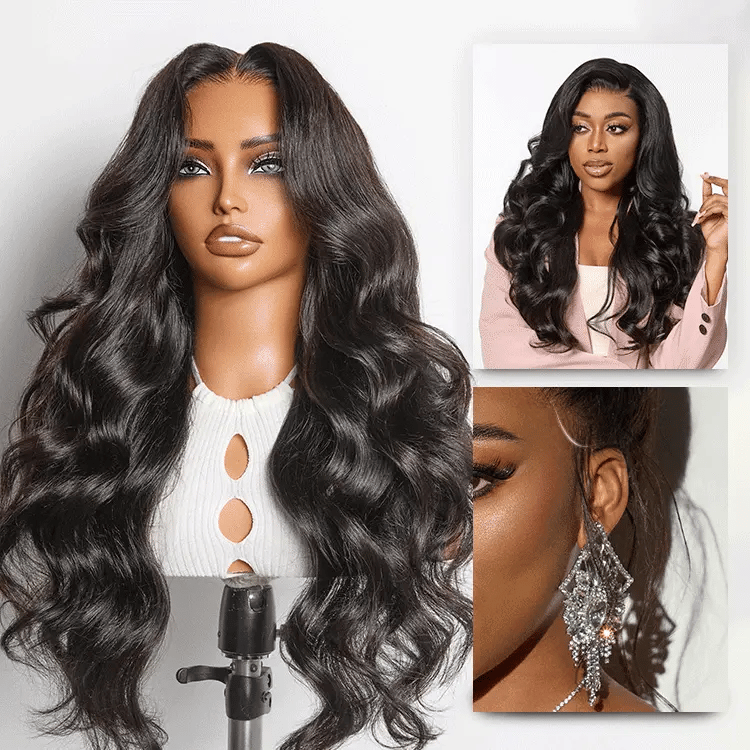 Glueless HD Lace Loose Wave T-Part Lace Human Hair Wig - Ombre 200% Density | 10"-28"