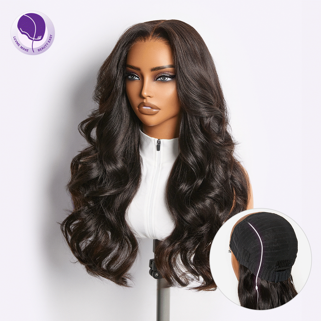 Glueless HD Lace Kinky Straight T-Part Lace Human Hair Wig - Grey 180% Density | 10"-28"