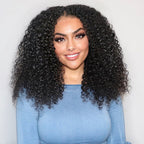 Glueless Curly V-Part Human Hair Wig | 8"-14"