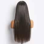 Glueless Braided T-Part Lace Human Hair Wig with Bangs 180% Density | 10"-28"