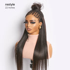 Glueless Braided T-Part Lace Human Hair Wig with Bangs 180% Density | 10"-28"