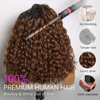Glueless HD Lace Bob T-Part Lace Human Hair Wig - Ombre | 8"-14"