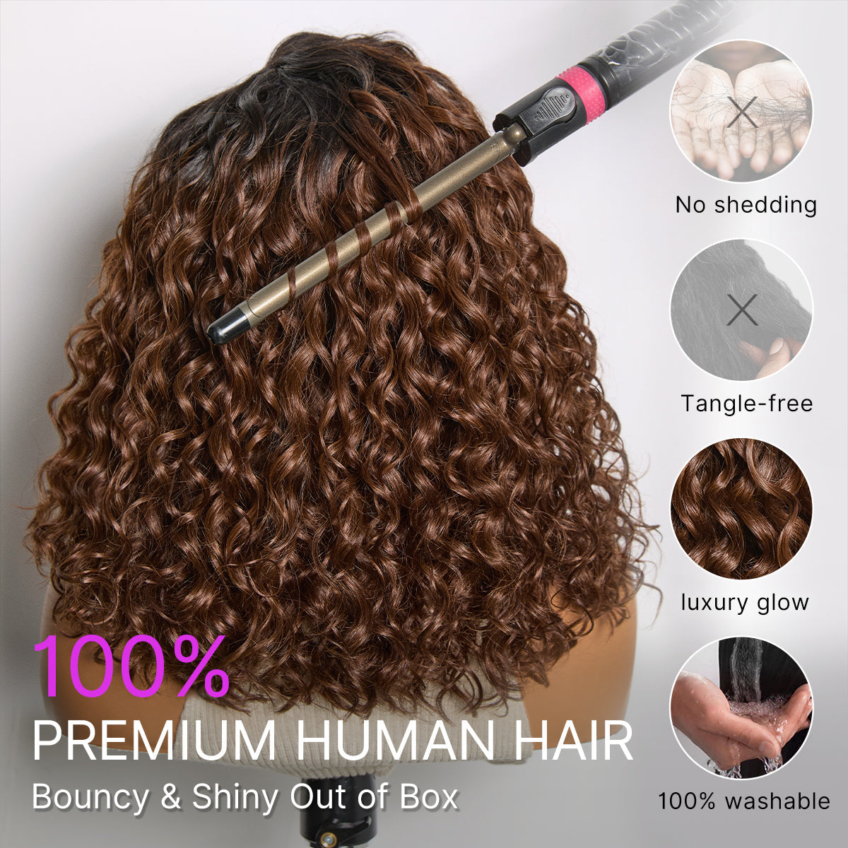 Glueless HD Lace Bob T-Part Lace Human Hair Wig - Ombre | 8"-14"